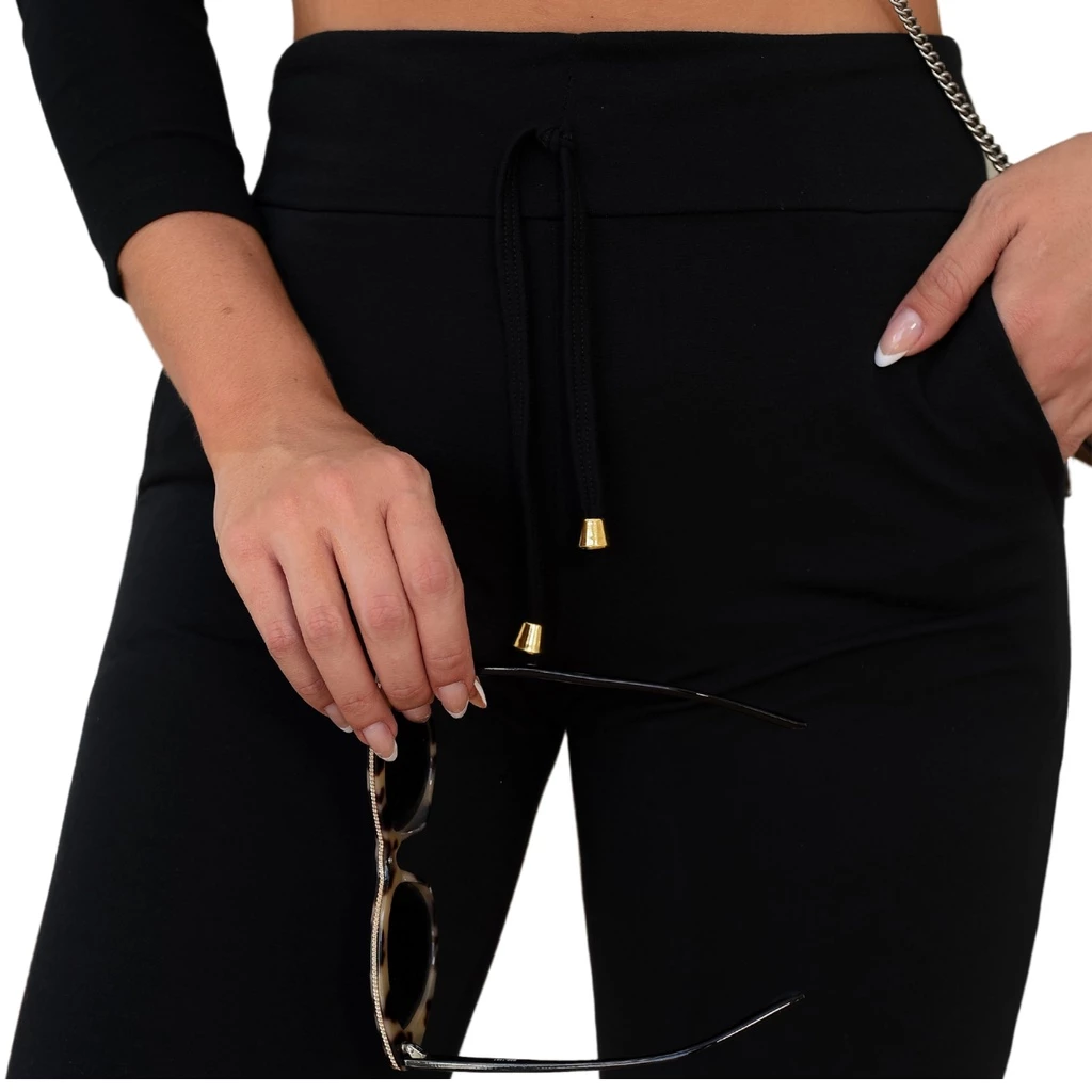 KIT 3 Calça Jogger Ribana Feminina Cintura Alta Tipo Calca Moletom Academia Feminino - Imagem 8