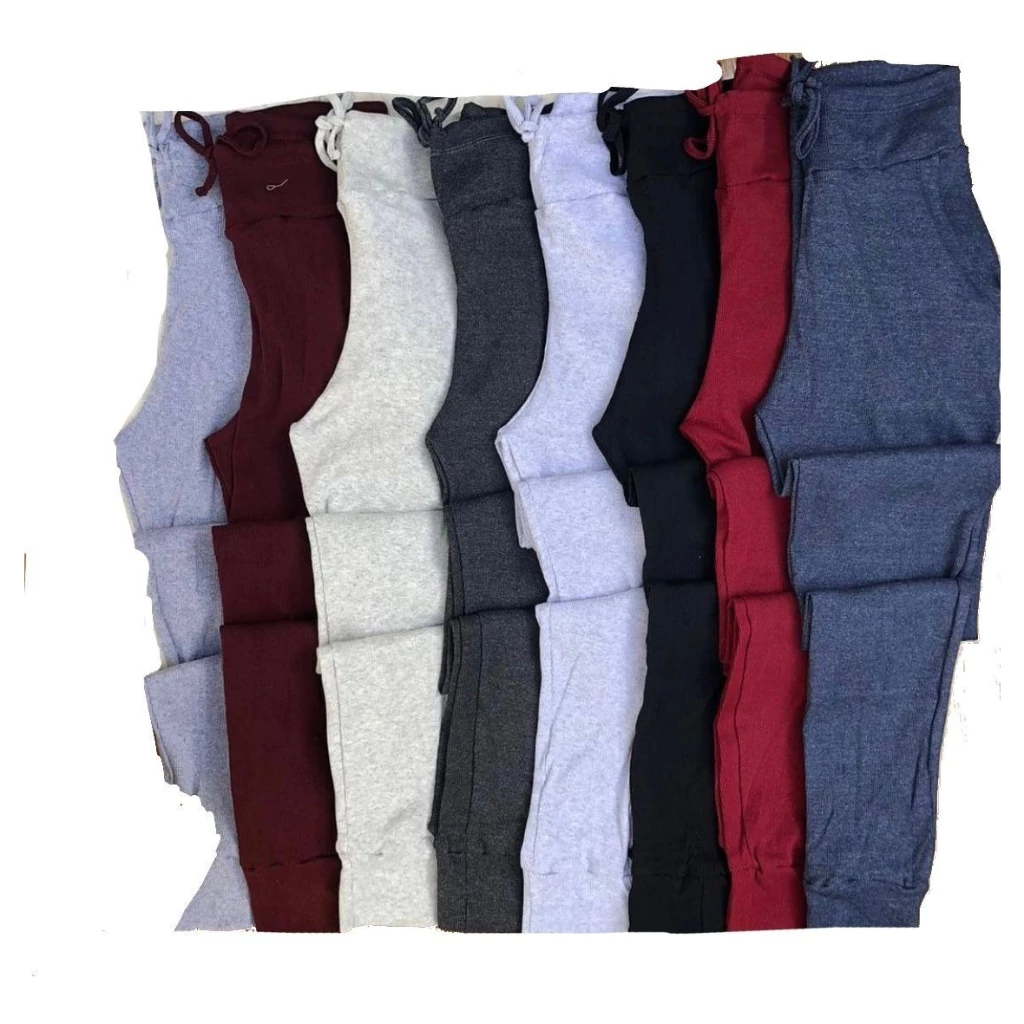 KIT 3 Calça Jogger Ribana Feminina Cintura Alta Tipo Calca Moletom Academia Feminino - Imagem 5