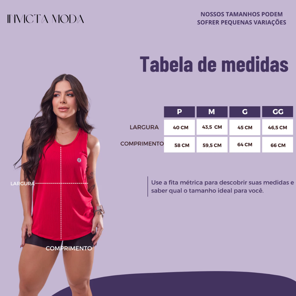 KIT 4 Regata Dry Fit Feminina Academia Costas Nadador Esportiva Confortável Lisa - Imagem 4