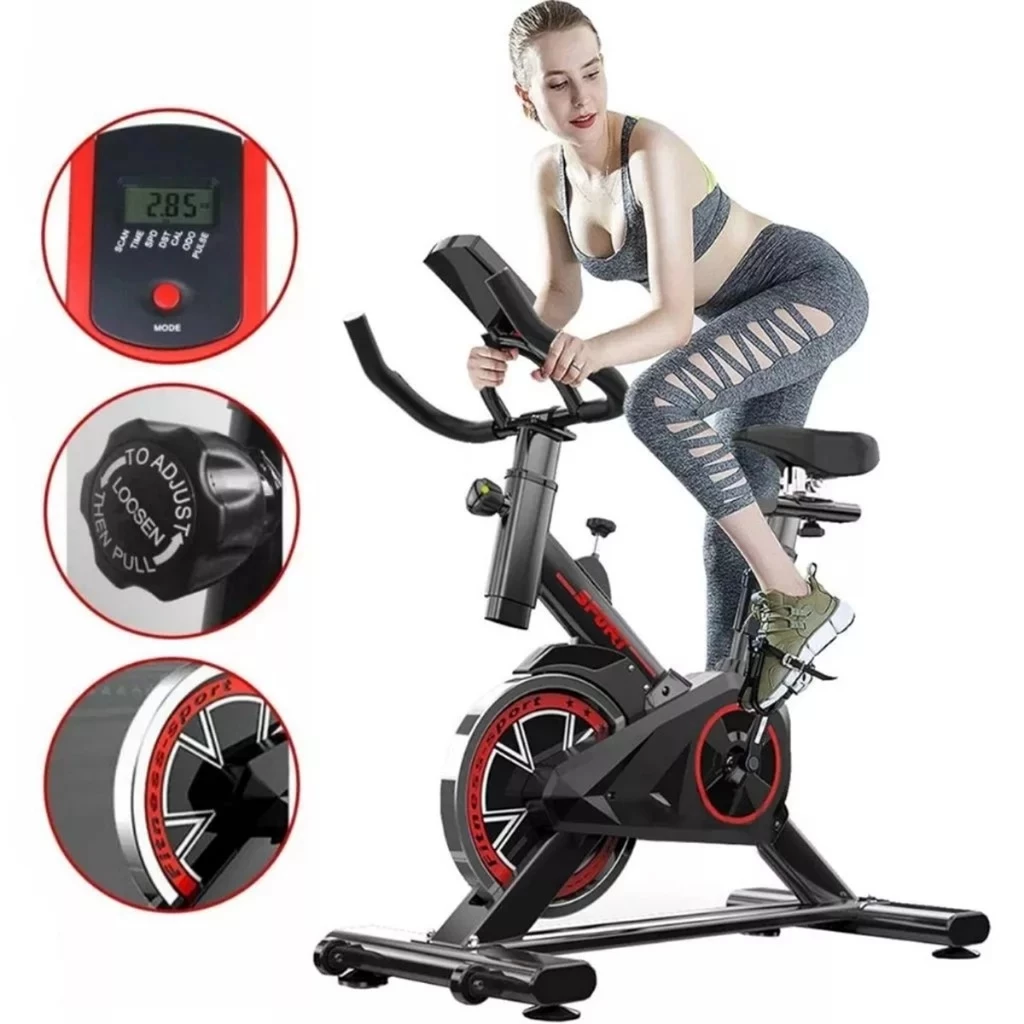 Bicicleta Bike Ergometrica Spinning Academia Fitness Profissional 120kg - Imagem 3