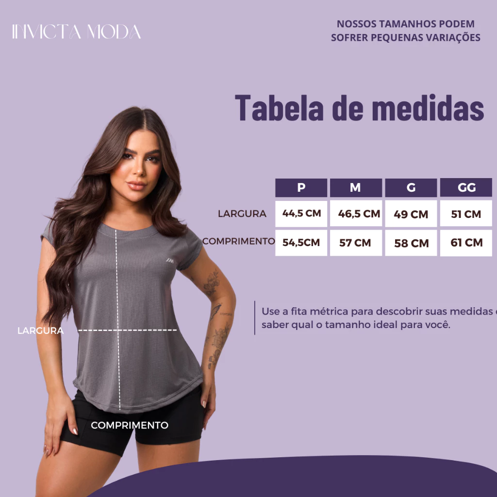 KIT 4 Camisa Academia Dry Fit Blusa feminina - Imagem 2