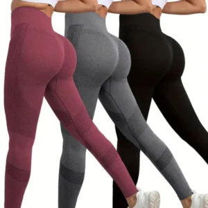 Kit 3 Calças Legging Feminina Academia Fitness
