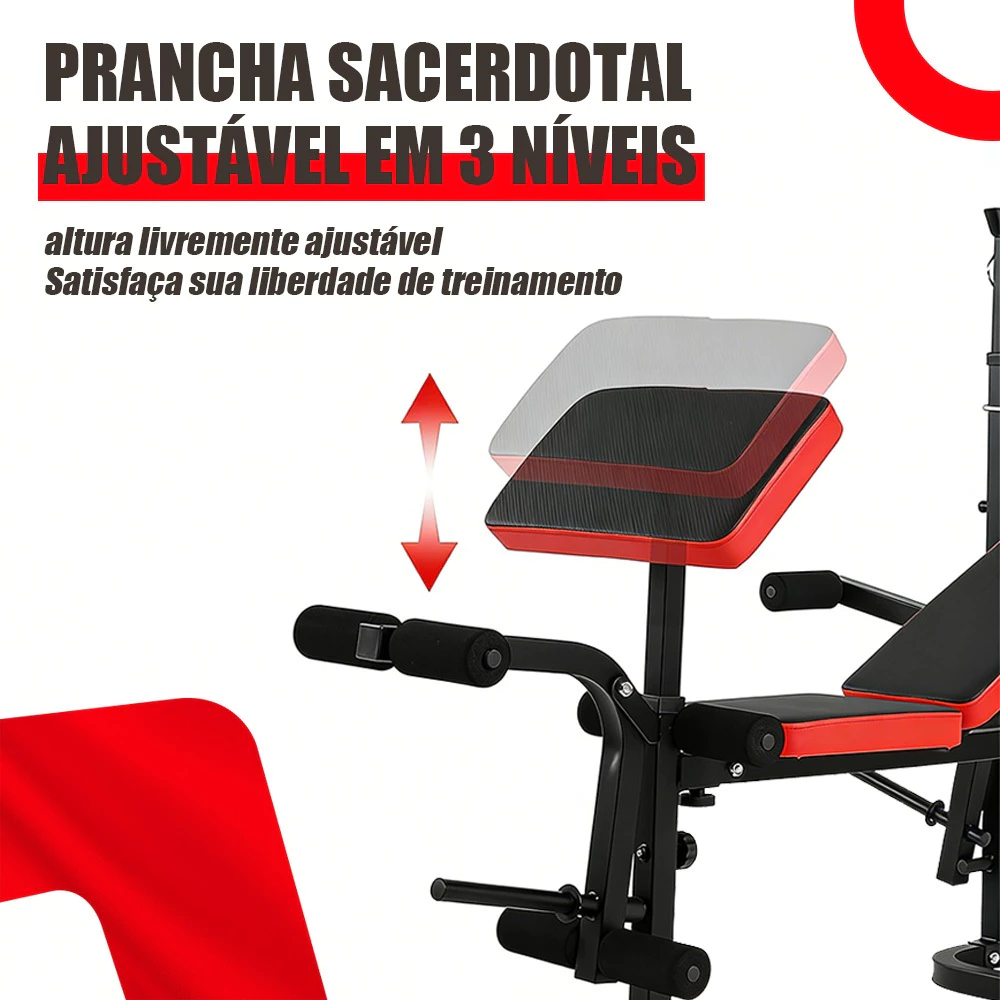 Banco para Supino com Encosto Ajustável - Imagem 3